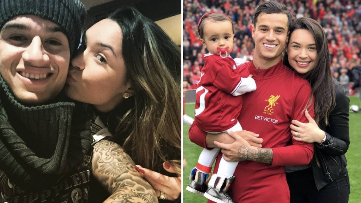 Gia đình hạnh phúc của Coutinho bên bé Maria.