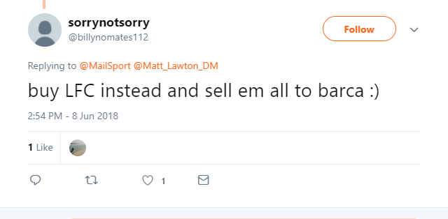 "Mua Liverpool đi rồi bán cho Barca."