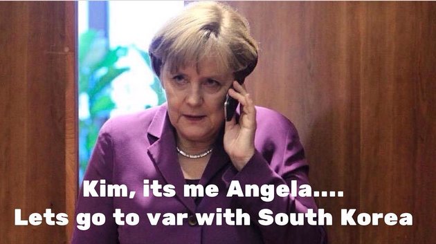 Thủ tướng Đức gọi điện cho ngài Kim Jong-un: "Kim, tôi đây, Angela... Hãy gây chiến với Nam Hàn ngay."