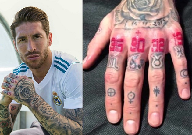 Ảnh bài viết Bạn đã biết ý nghĩa những hình xăm trên ngón tay của Ramos?