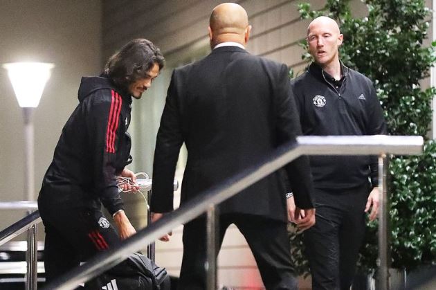 Cavani đã trở lại tập luyện.