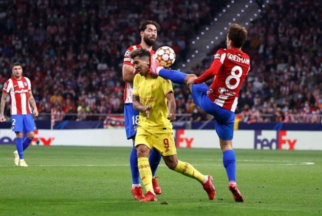 Atletico từng ghi bàn vào lưới Liverpool bằng những tình huống cố định.