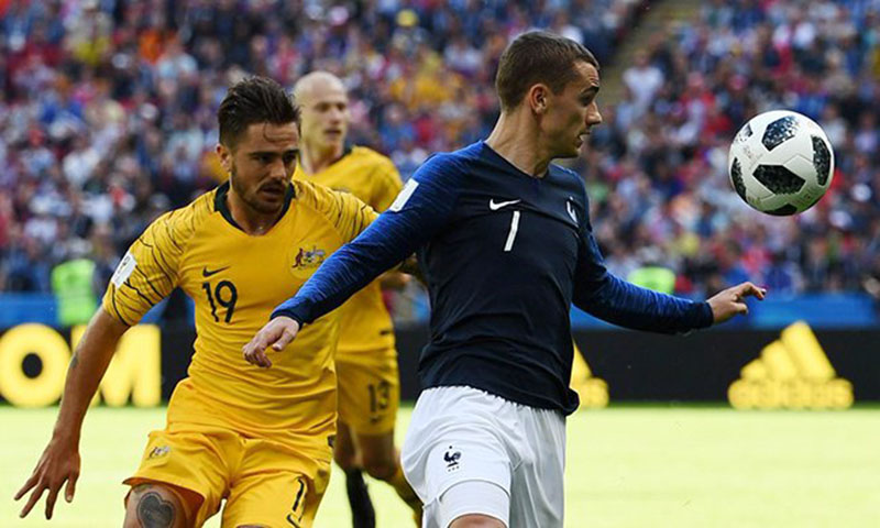 Chỉ một mình Griezmann cũng đã có giá trị gấp 2 lần so với cả tuyển Úc trên sàn chuyển nhượng.