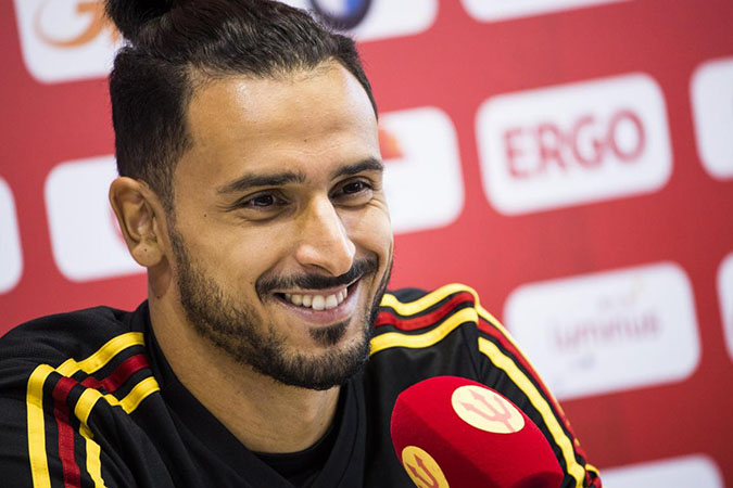 Tiền vệ tuyển Bỉ, Nacer Chadli rất tự tin vào khả năng đi tiếp của đội nhà.