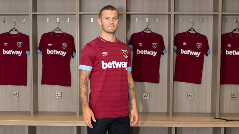 Jack Wilshere, thần đồng một thời của Arsenal nay đã gia nhập West Ham theo dạng chuyển nhượng tự do.