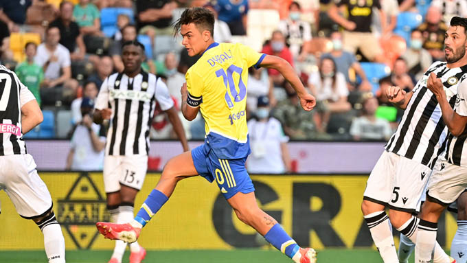 Dybala có bàn thắng đầu tiên tại Serie A mùa giải 2021/2022 vào lưới Udinese.