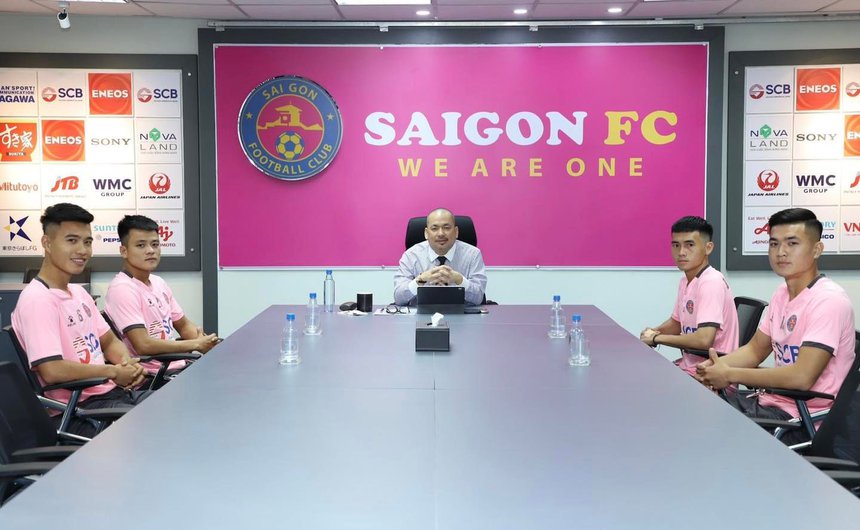 4 cầu thủ của CLB Sài Gòn vẫn chưa có lịch trình sang Nhật Bản thi đấu. Ảnh: CLB Sài Gòn.