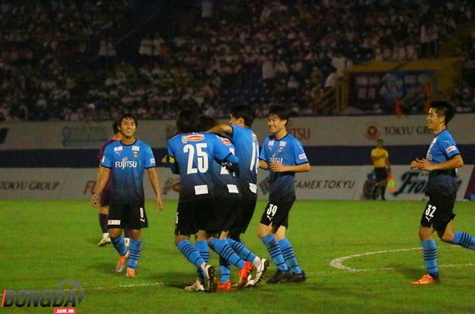 Kawasaki Frontale thể hiện sức mạnh vượt trội hơn hẳn so với đội chủ nhà.