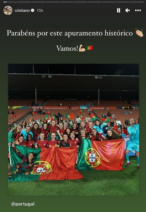 Ronaldo, Bruno gửi lời chúc đến các đồng nghiệp nữ.