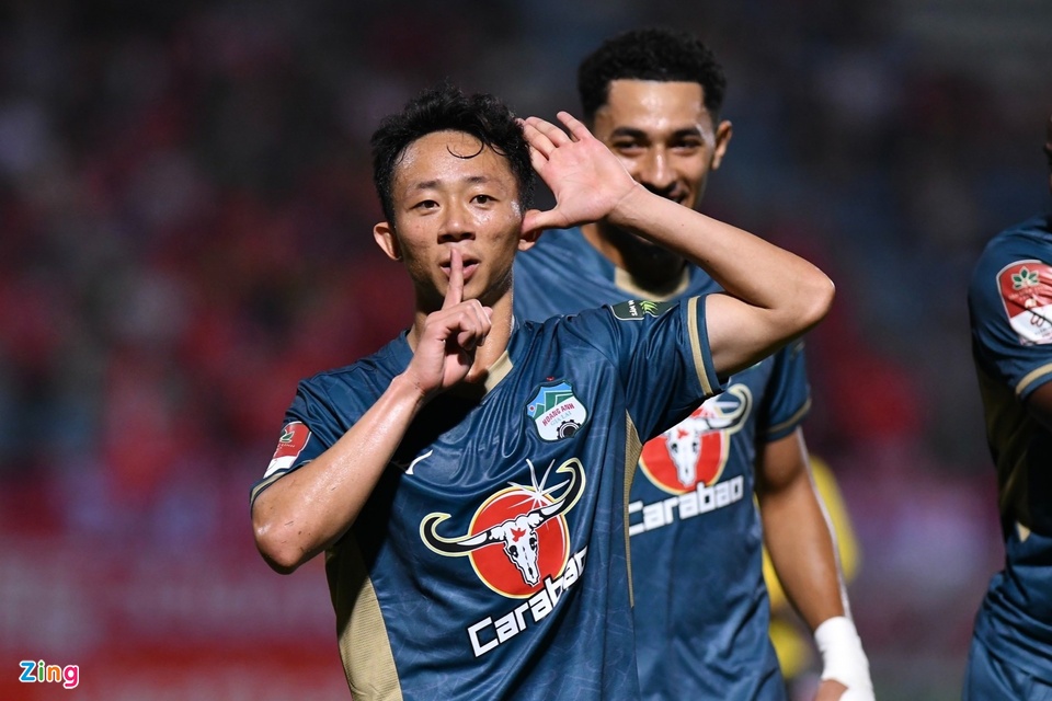 Châu Ngọc Quang liên tục tỏa sáng khi trở về HAGL. Ảnh: Trương Hiếu.