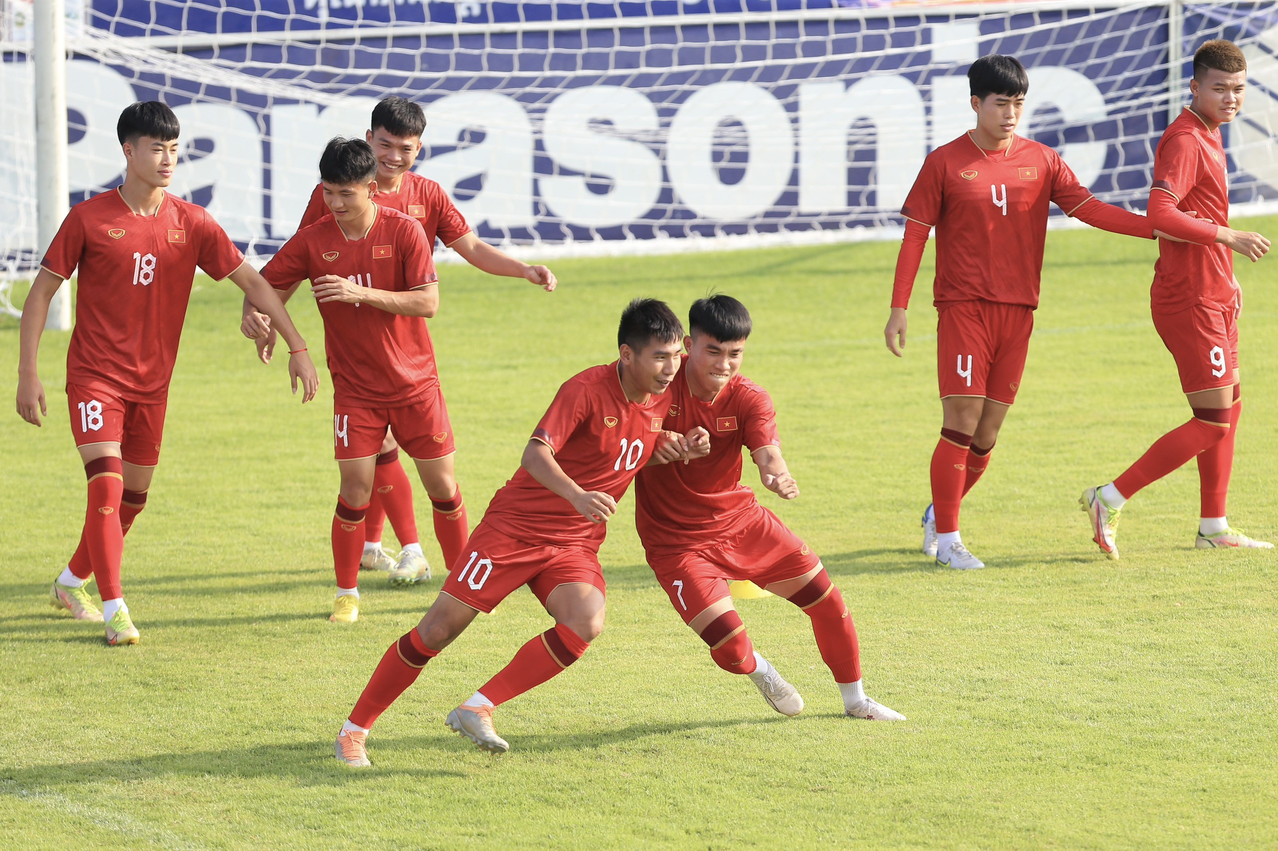 Cầu thủ U22 Việt Nam sẵn sàng cho SEA Games 32.