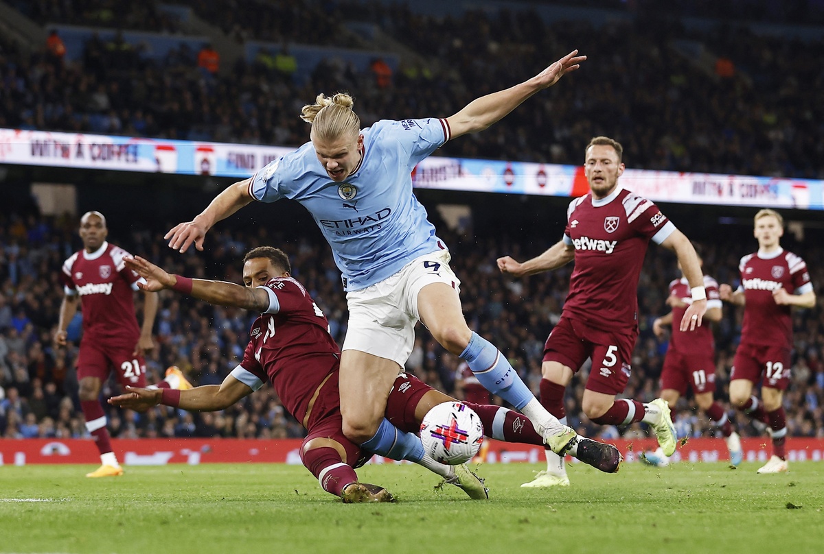 Ở trận này, Haaland không bị Pep Guardiola thay ra sớm. Tuy nhiên, anh đã không thể ghi thêm bàn để gia tăng kỷ lục.
