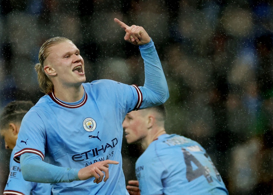 Erling Haaland đang có cơ hội giành cú ăn 3 với Man City.