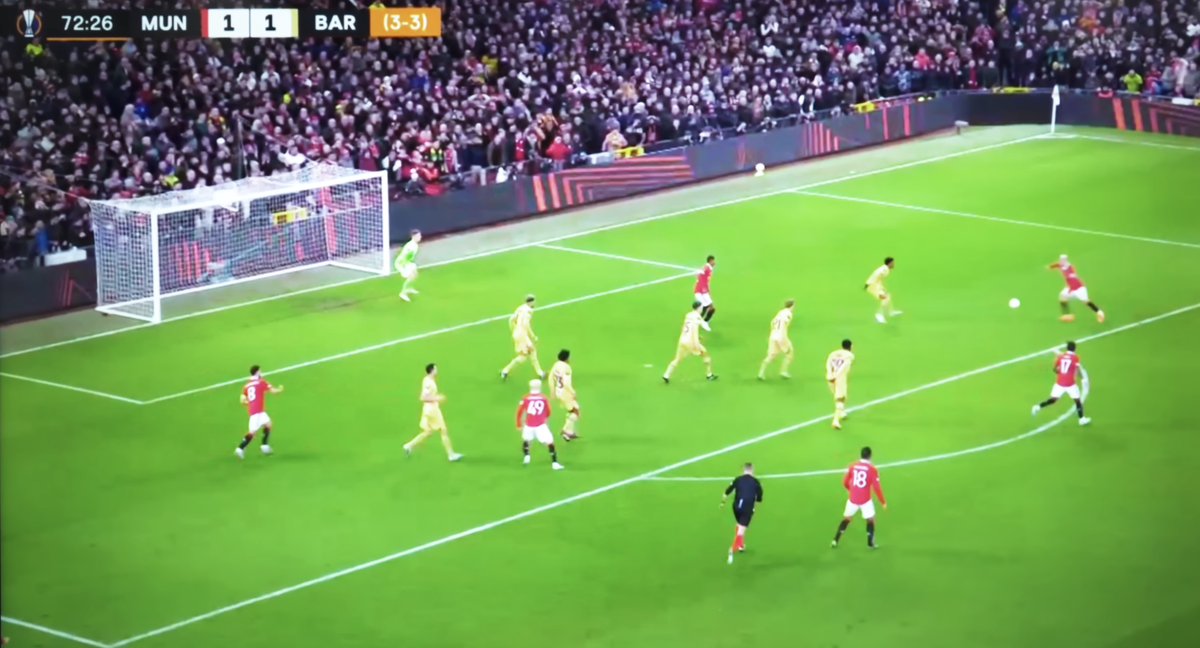 Cú đá tưởng như hơi vội vàng của Garnacho cuối cùng dẫn đến bàn thắng của Antony.