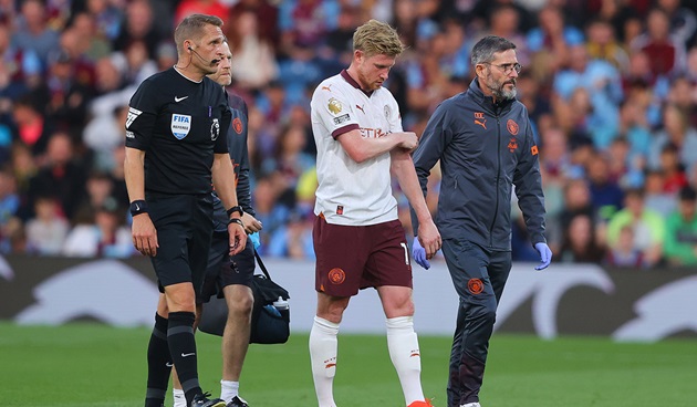 Kevin de Bruyne dính chấn thương nặng, cần 3 đến 4 tháng để bình phục.
