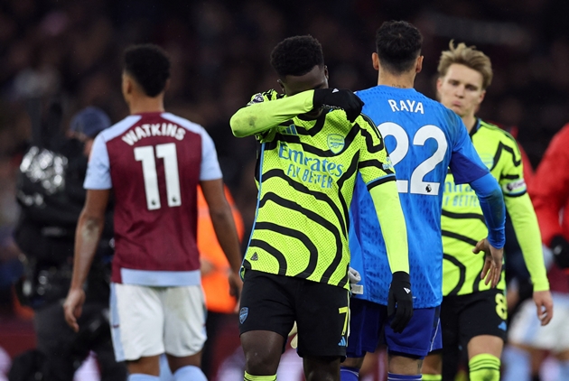 Arsenal phải quên đi thât bại trước Aston Villa.