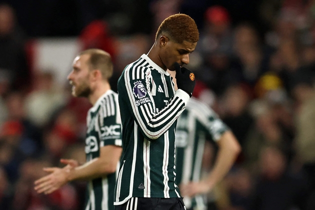 Manchester United thất bại trước Nottingham Forest trong trận đấu cuối cùng của năm 2023.