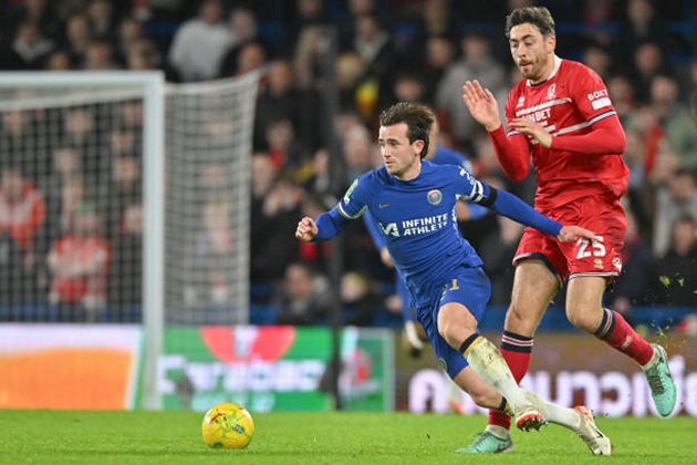Ben Chilwell có màn trình diễn tốt trước Middlesbrough.