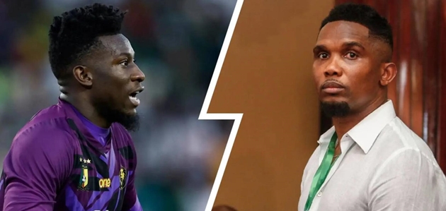 Ảnh bài viết Andre Onana “khẩu chiến” với huyền thoại Samuel Eto’o
