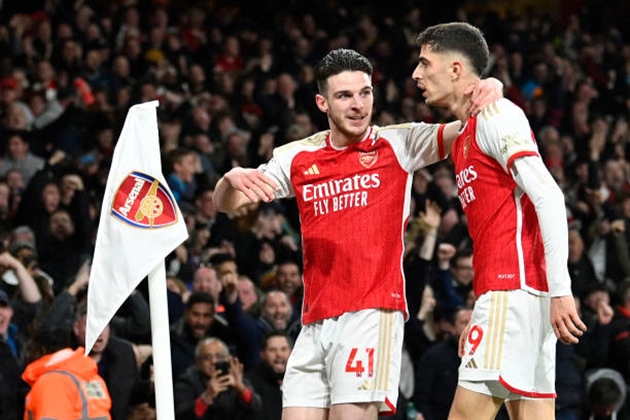 Kai Havertz đóng vai người hùng của Arsenal hôm nay.