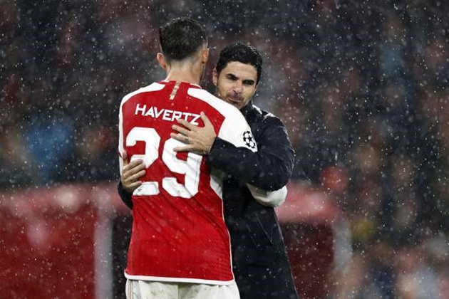 Kai Havertz được huấn luyện viên Mikel Arteta sử dụng như một giải pháp tình thế.