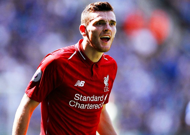 Hậu vệ trái: Andy Robertson.