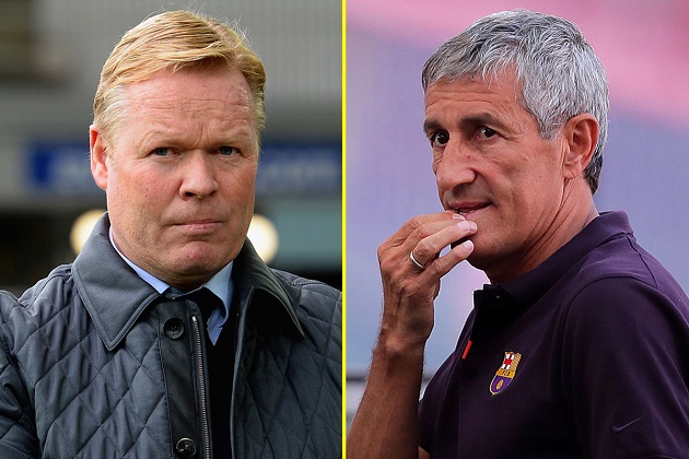 Có bao giờ bạn tự hỏi, tư tưởng chiến thuật của Ronald Koeman khác gì so với người tiền nhiệm Quique Setien?
