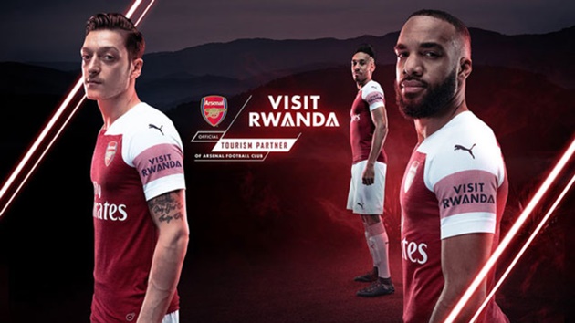 Arsenal đồng ý thảo thuận với "Visit Rwanda".