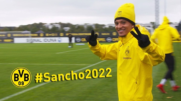 Sancho chính thức được Dortmund gia hạn đến năm 2022.