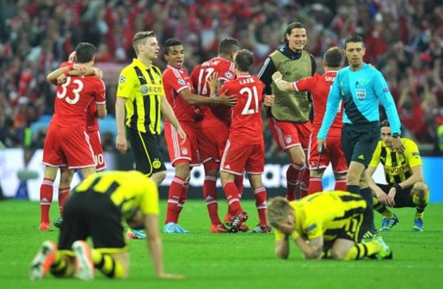 Dortmund thất bại trước Bayern ở Chung kết 2013.
