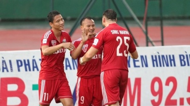 Becamex Bình Dương đã hết rồi thời "đại gia" của V-League. Ảnh: Phương Anh.