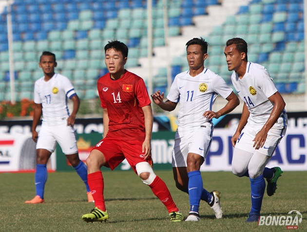 Lương Xuân Trường sự khác biệt ở tuyến giữa ĐT Việt Nam. Ảnh: Đình Viên.