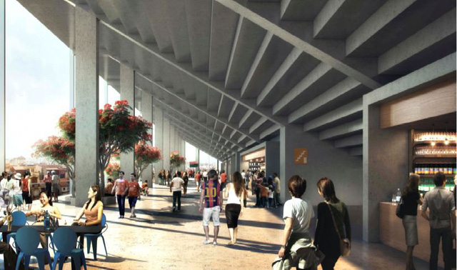 Theo thiết kế, sân Hàng Đẫy mới có 4 tầng hầm, 2 tầng nổi và khán đài tạo thành quần thể văn hoá thể thao và dịch vụ, thay vì chỉ phục vụ cho thể thao như hiện tại. Sân Hàng Đẫy mới dự kiến không còn đường piste, có sức chứa 2 vạn khán giả, có mái che theo tiêu chuẩn FIFA.