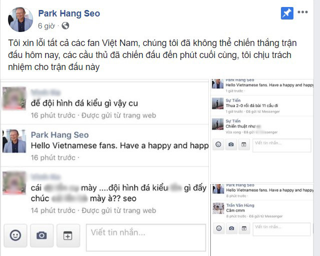 Thầy Park khẳng định mọi hình ảnh của ông trên mạng là giả mạo.