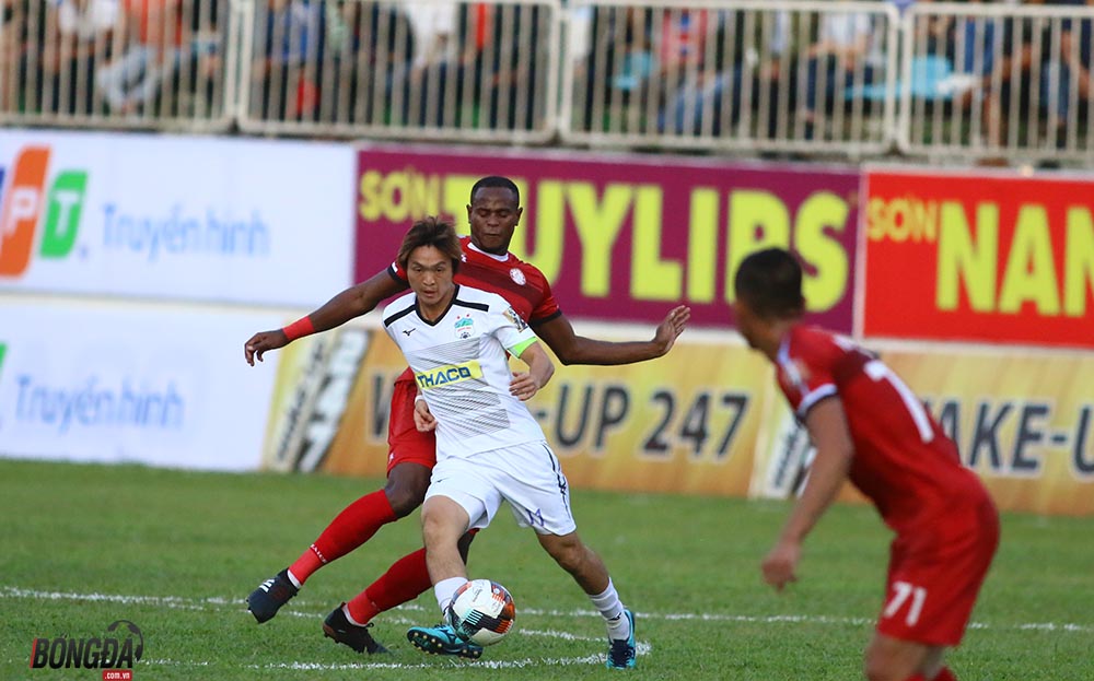 Tuấn Anh trở lại sân cỏ V-League và đang dần lấy lại phong độ của mình. Ảnh: Đình Viên.