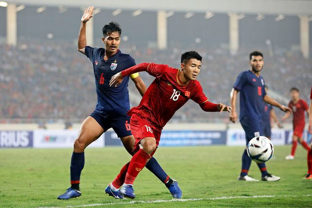 Hà Đức Chinh từng ghi bàn vào lưới U23 Thái Lan tại vòng loại U23 châu Á 2020 bảng K.