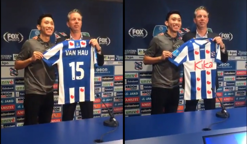 Văn Hậu có tiềm năng đá chính trong màu áo Heerenveen.