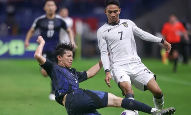 Indo thua đậm 0-6 trước Nhật Bản.