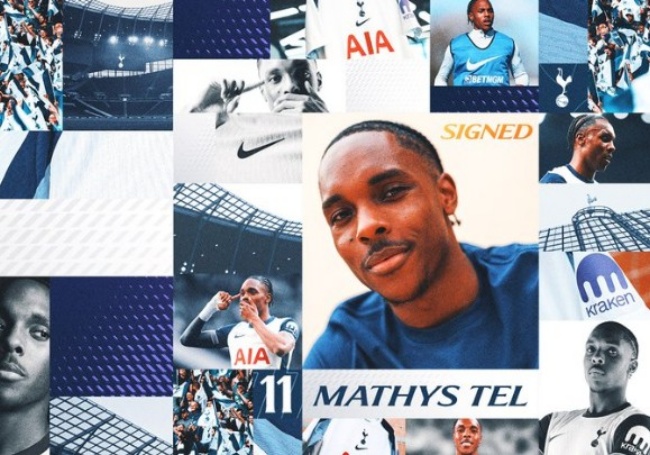 Ảnh bài viết CHÍNH THỨC! Mathys Tel ký hợp đồng với Tottenham