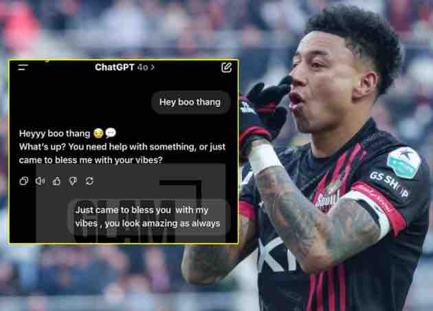 Ảnh bài viết Lingard tìm thấy 'chân ái' sau màn tán tỉnh với ChatGPT