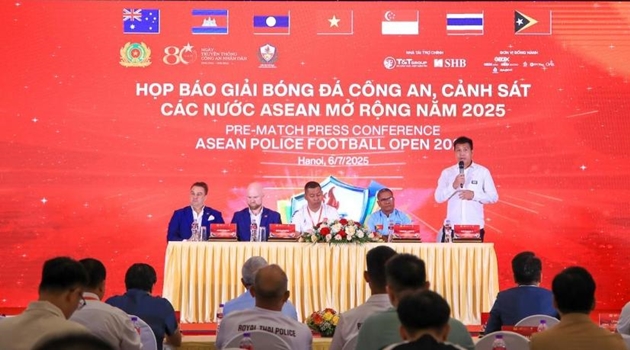 Giải bóng đá Công an, Cảnh sát các nước ASEAN mở rộng 2025 sẽ được tổ chức tại Việt Nam.