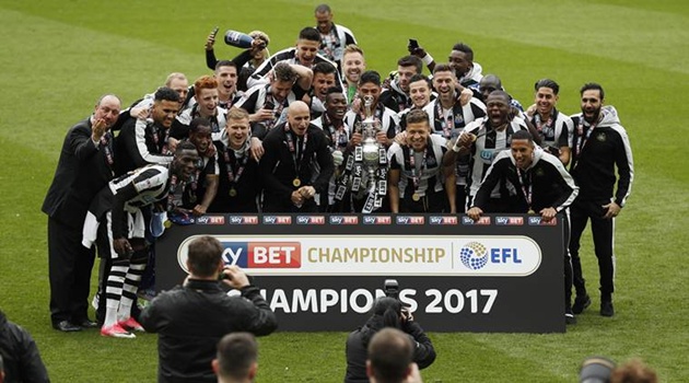 Newcastle vô địch Championship năm 2017.