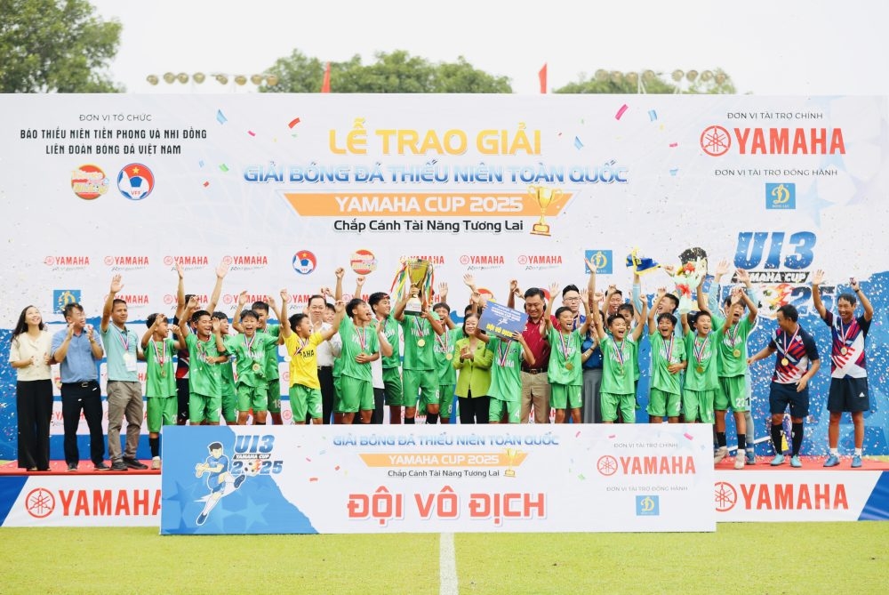 Nam Định vô địch giải U13 Quốc gia năm 2025. Ảnh: VFF.