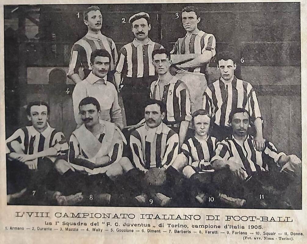 Juventus giành Scudetto đầu tiên vào năm 1905.