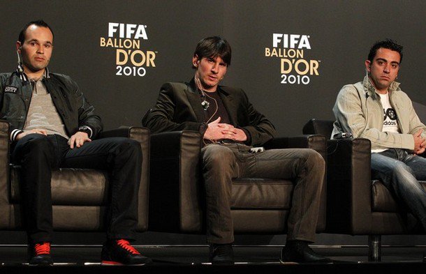 Barca thống trị ở bục trao giải QBV 2010