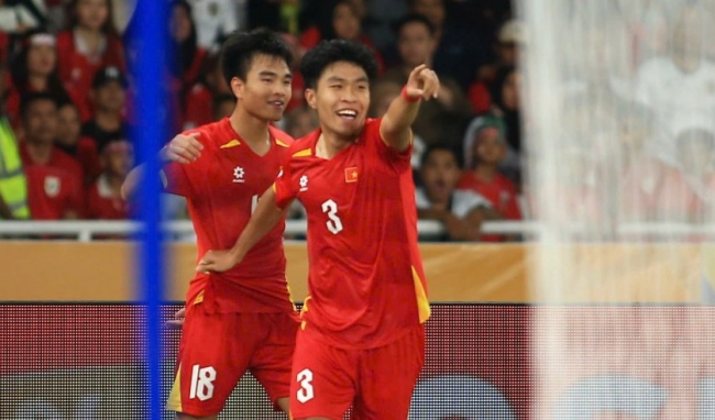 U23 Việt Nam thắng U23 Indonesia 1-0.