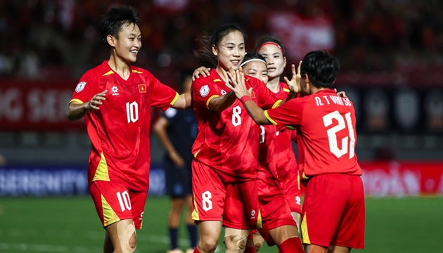 Đội tuyển nữ Việt Nam cho thấy sức mạnh vượt trội so với các đội bóng khác trong khu vực.