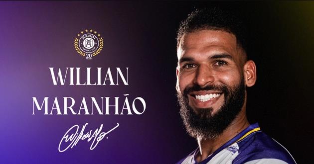 Hà Nội FC công bố thương vụ Willian Maranhao.