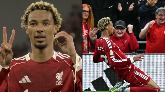 Hugo Ekitike ghi bàn mở tỷ số.