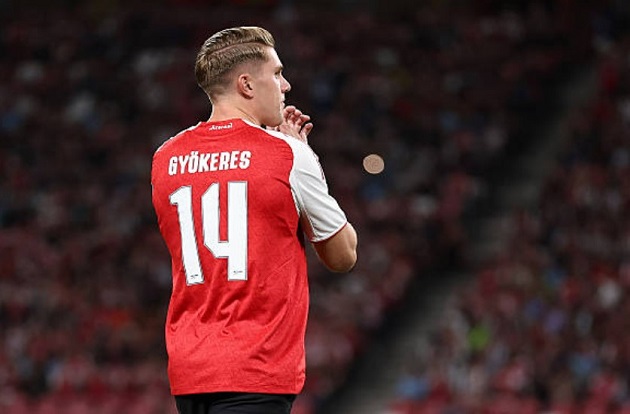 Arsenal chỉ còn đúng Gyokeres là trung phong đúng nghĩa.